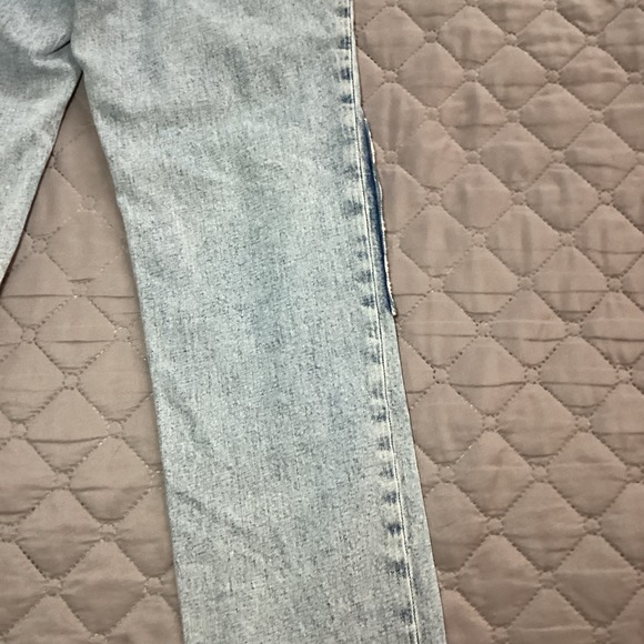 Abercrombie & Fitch The Ankle Straight Ultra High Rise Jeans Patch Size 24/00L - Picture 13 of 16